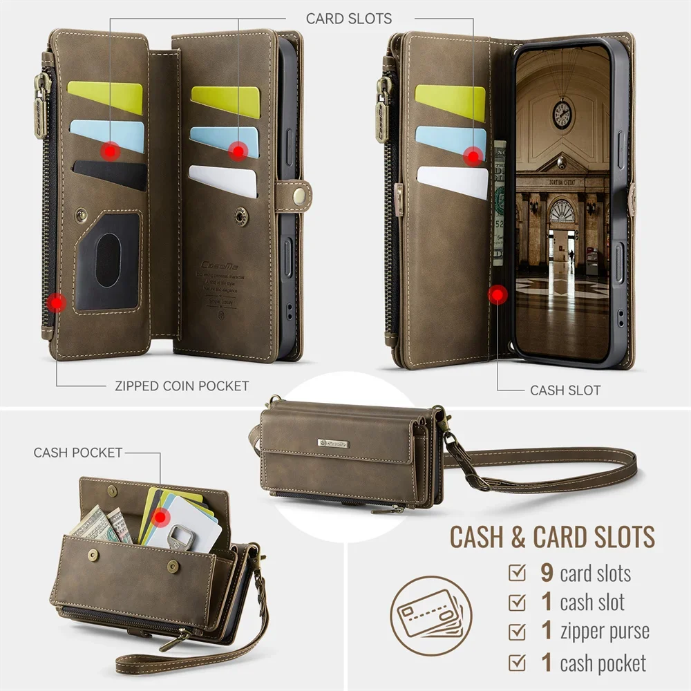 Retro Crossbody Zipper Purse Case for iPhone 17 Air 16 15 14 13 12 11 Pro Max XR XS PU Leather Vintage Card Slots Wallet Cover
Retro Crossbody Zipper Purse Case for iPhone 17 Air 16 15 14 13 12 11 Pro Max XR XS PU Leather Vintage Card Slots Wallet Cover