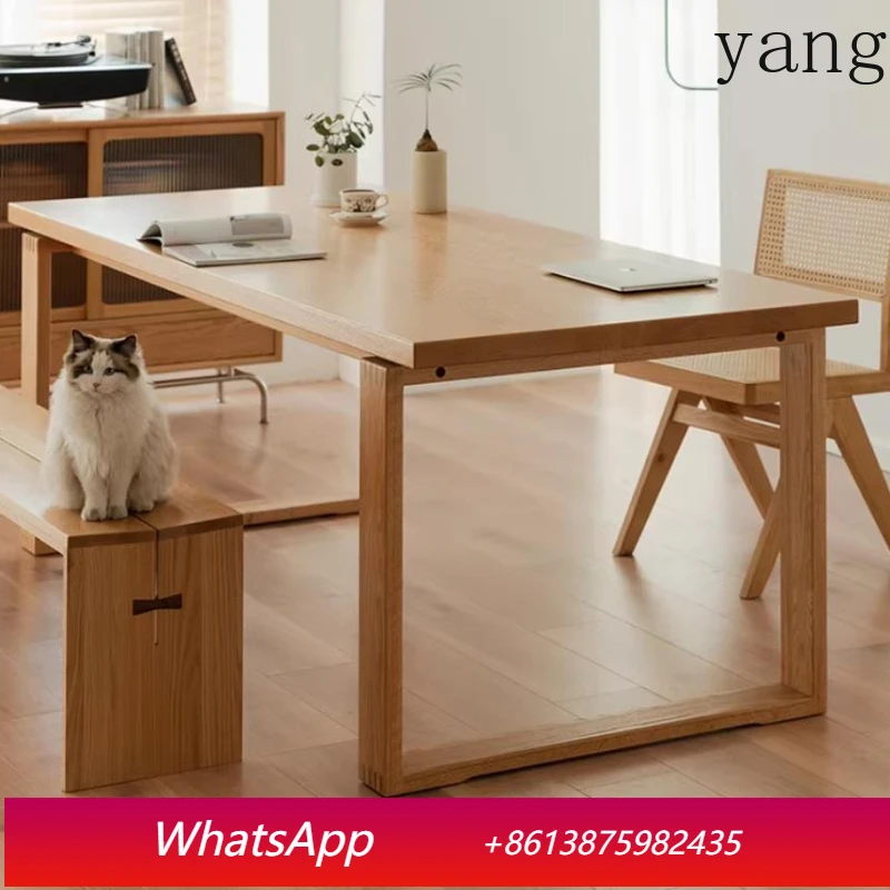 LMM dining table square oak home raw wood dining table
LMM dining table square oak home raw wood dining table