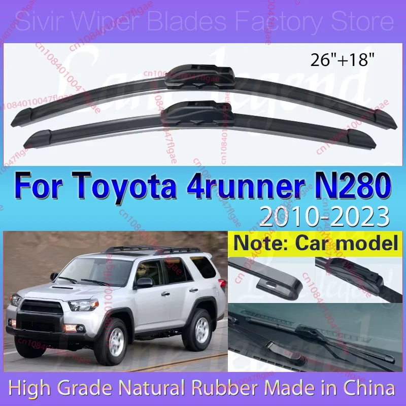 For Toyota 4runner N280 2010 - 2023 Car Accessories Front Windscreen Wiper Blade Brushes Wipers U Type J Hooks 2021 2022 26"+18"
For Toyota 4runner N280 2010 - 2023 Car Accessories Front Windscreen Wiper Blade Brushes Wipers U Type J Hooks 2021 2022 26"+18"