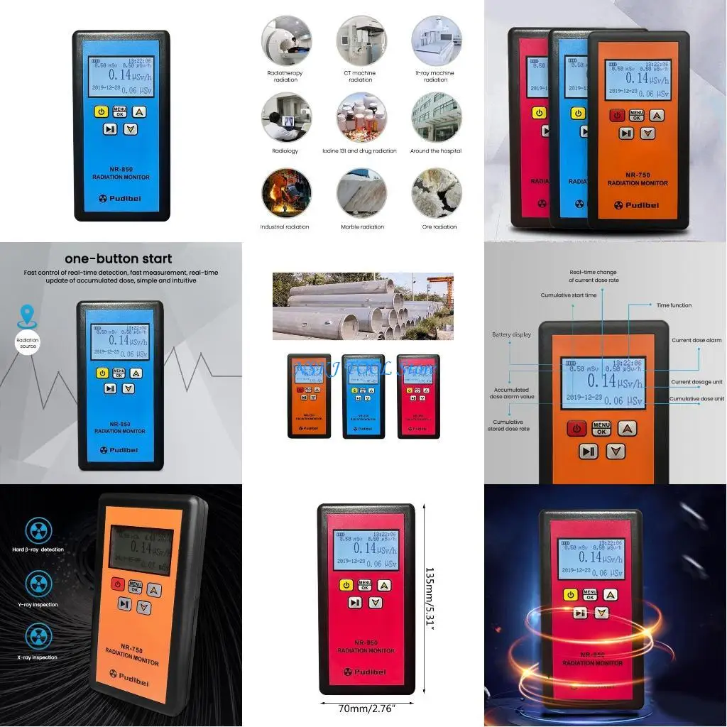 L8RC High Accuracy Radioactive Detector Geigers Counter Nuclear Radiation Detector
L8RC High Accuracy Radioactive Detector Geigers Counter Nuclear Radiation Detector