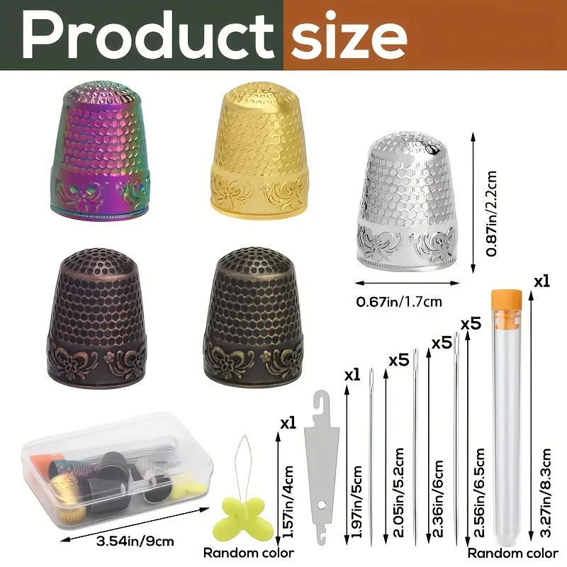 Thickened Copper Ring Sewing Thimble Vintage Finger Protector for Handmade Sewing Cross Stitch Adjustable Durable
Thickened Copper Ring Sewing Thimble Vintage Finger Protector for Handmade Sewing Cross Stitch Adjustable Durable