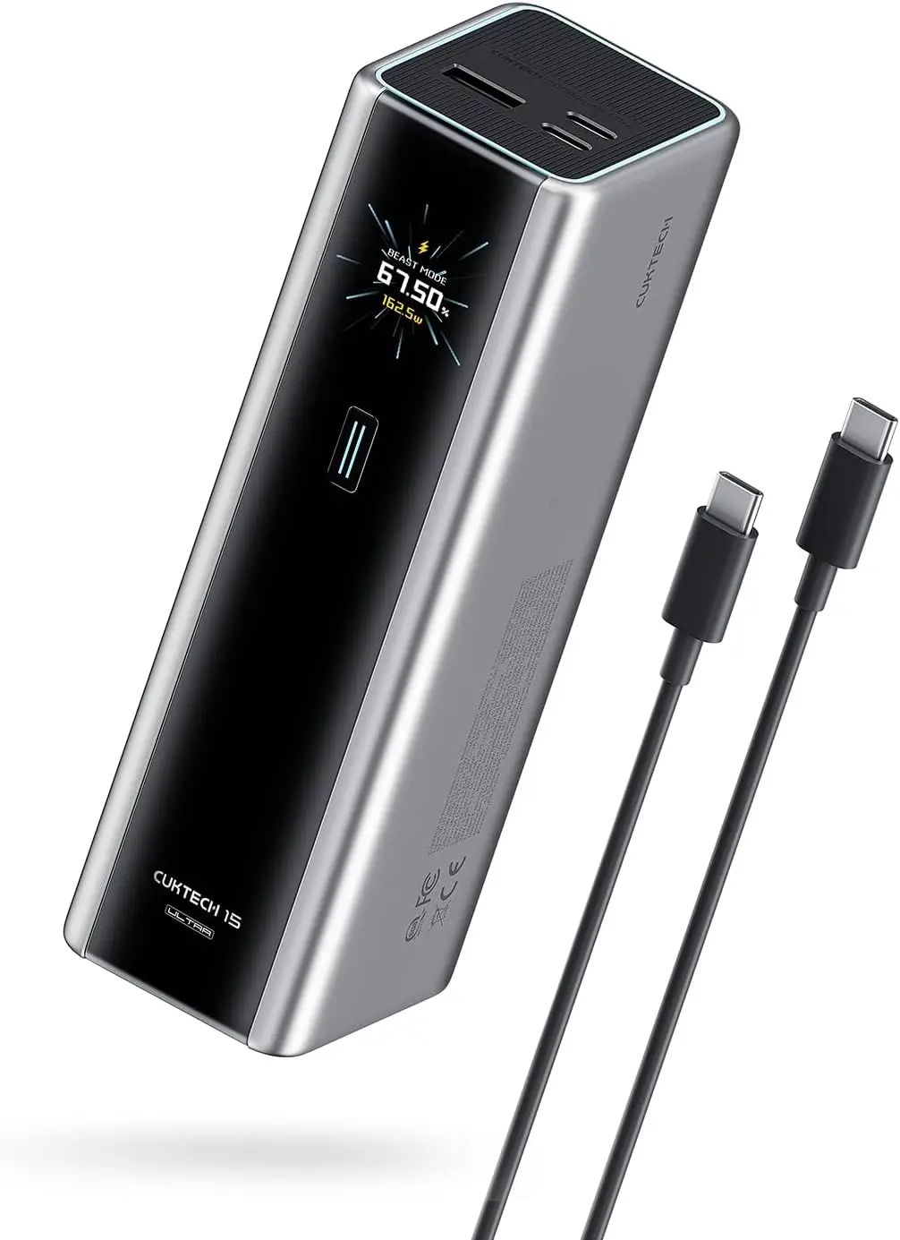 20,000mAh 165W Portable Charger: Fast Charge Laptops & Phones, Smart Display, Airline-Approved
20,000mAh 165W Portable Charger: Fast Charge Laptops & Phones, Smart Display, Airline-Approved
