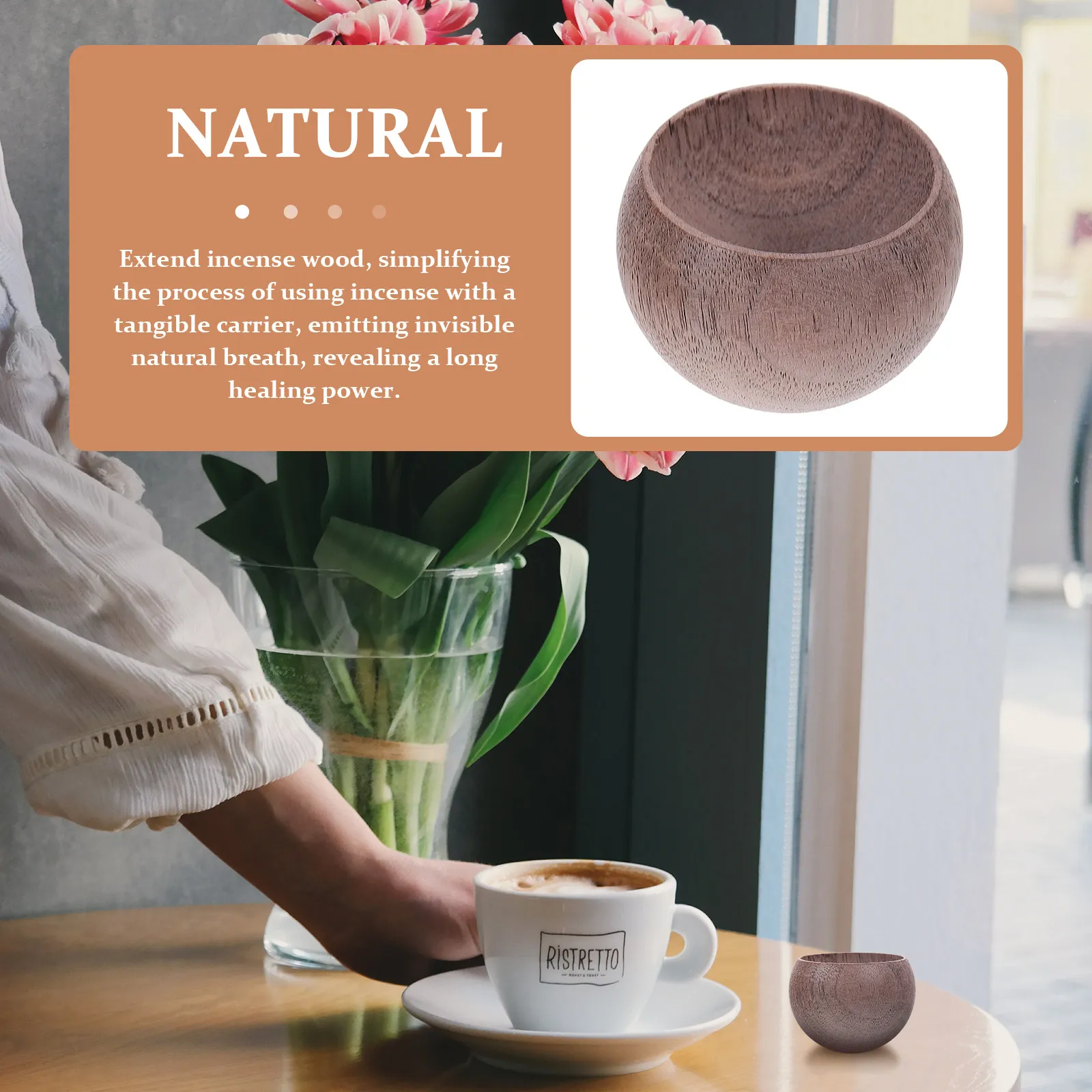 1Pcs Aroma Diffuser Wood Premium Egg-Shaped Design for Home Office Decor Extend Incense Wood Flameless Essential Oil Diffuser
1Pcs Aroma Diffuser Wood Premium Egg-Shaped Design for Home Office Decor Extend Incense Wood Flameless Essential Oil Diffuser