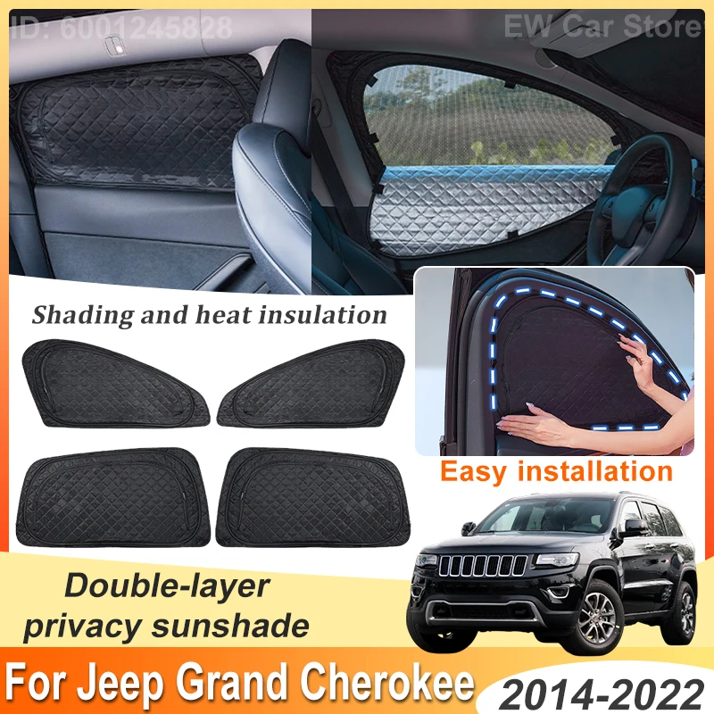 Privacy Window Visor For Jeep Grand Cherokee WK2 Accessories WK 2014~2022 Car Double Layer Mesh Sunshade Camping Sun Shade Parts
Privacy Window Visor For Jeep Grand Cherokee WK2 Accessories WK 2014~2022 Car Double Layer Mesh Sunshade Camping Sun Shade Parts