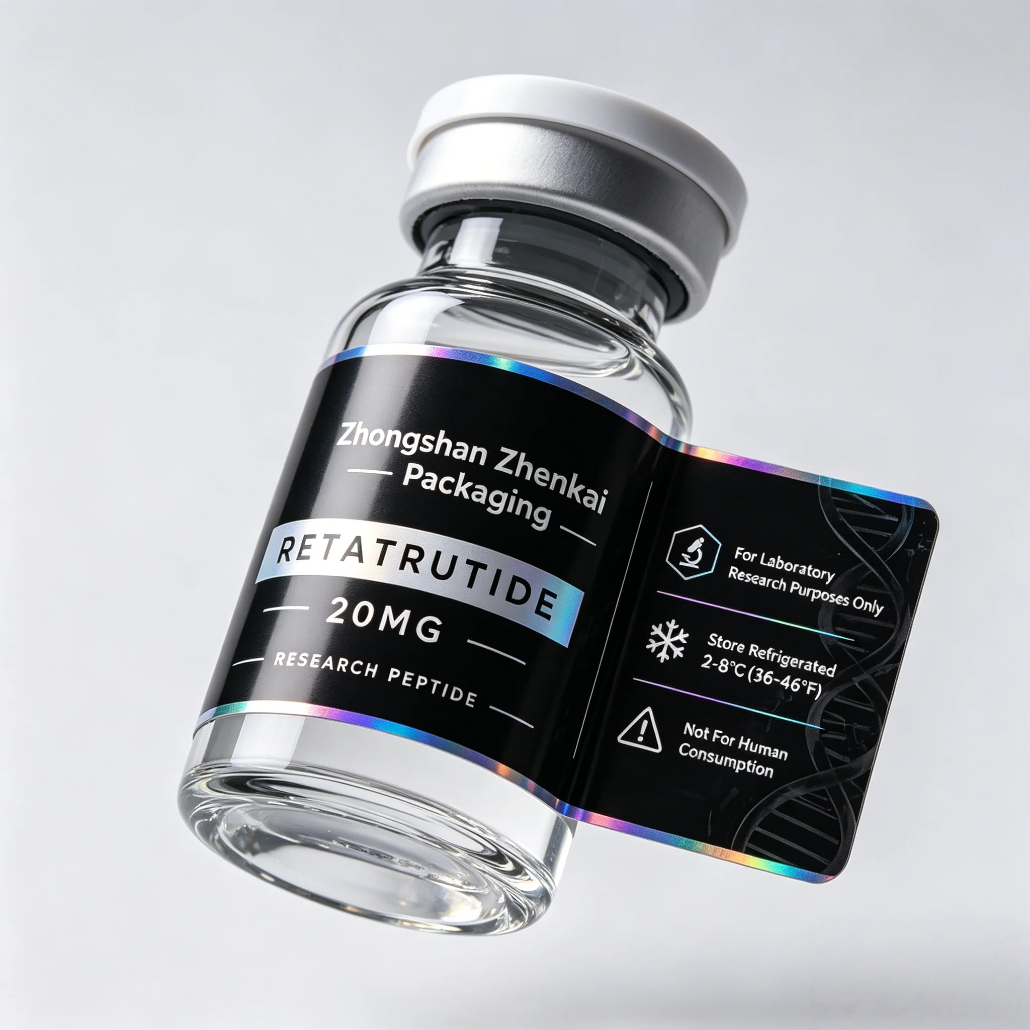 Custom Premium Adhesive Labels Holographic Laser Stickers for 3ml 5ml 10ml Peptide Vials,Beauty & Fitness Industry
Custom Premium Adhesive Labels Holographic Laser Stickers for 3ml 5ml 10ml Peptide Vials,Beauty & Fitness Industry