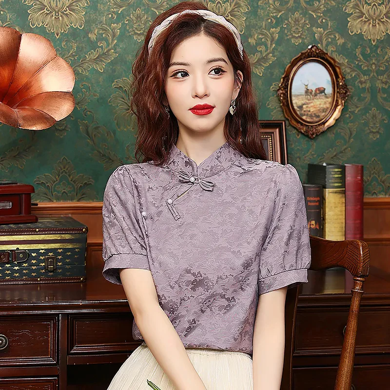2026 modern daily improved chinese diagonal buckle qipao top french style printed blouse trendy romantic retro ethnic style top
2026 modern daily improved chinese diagonal buckle qipao top french style printed blouse trendy romantic retro ethnic style top