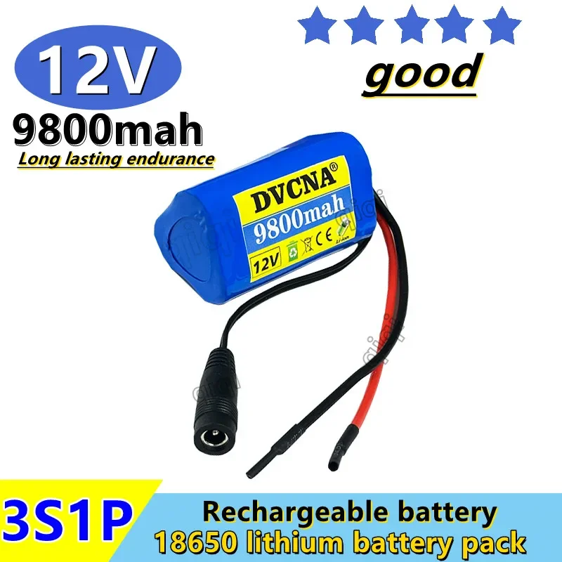 18650battery 12V 3S1P 9800mAh 18650 Lithium-ion Battery Pack with BMS for Backup Power Supply CCTV Cameras DCplug Free Shipping
18650battery 12V 3S1P 9800mAh 18650 Lithium-ion Battery Pack with BMS for Backup Power Supply CCTV Cameras DCplug Free Shipping