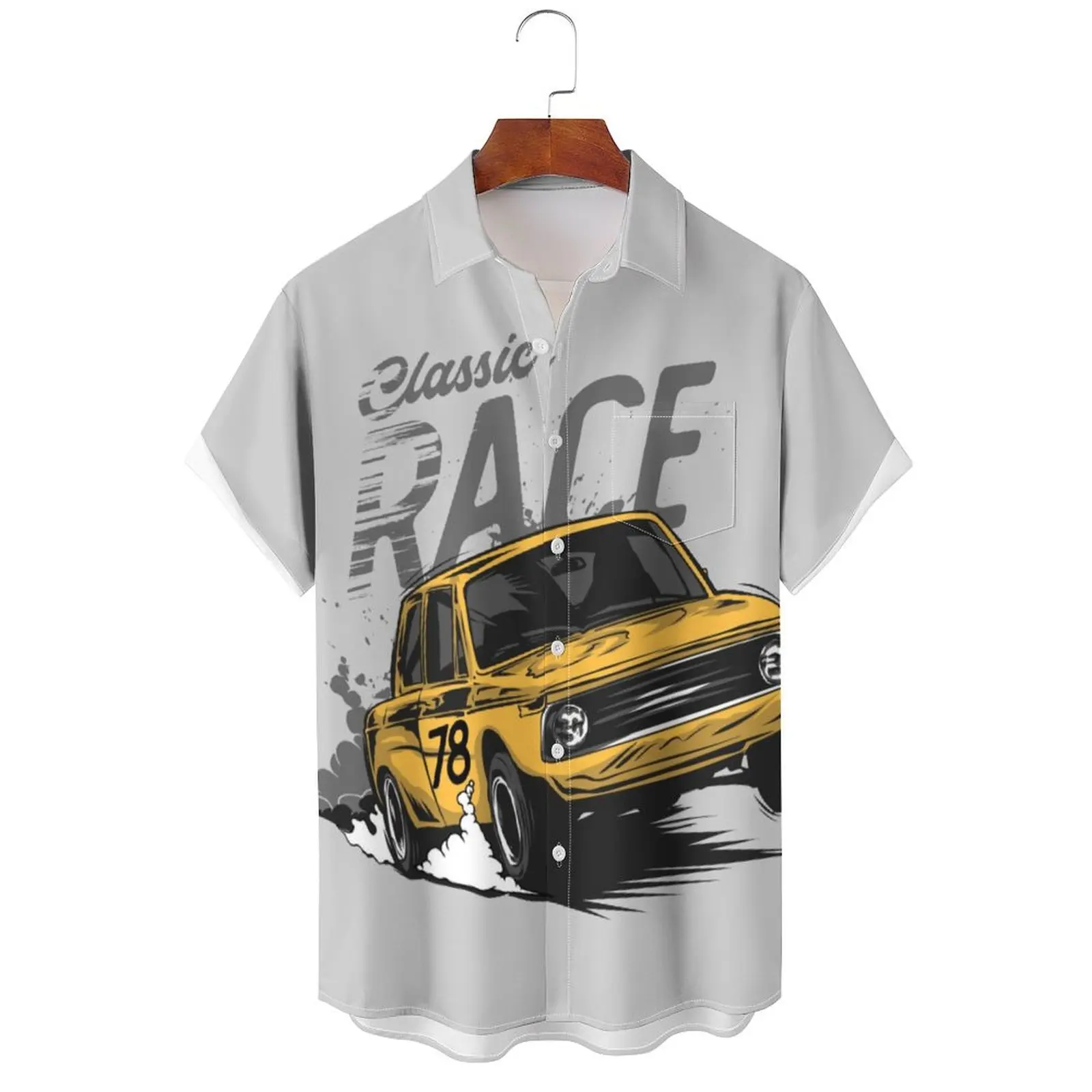 Hawaiian Style Vintage Car Print Summer Men's Shirts Casual Oversized Short Sleeve Fashion Single-Breasted Blouses Lapel Shirts
Hawaiian Style Vintage Car Print Summer Men's Shirts Casual Oversized Short Sleeve Fashion Single-Breasted Blouses Lapel Shirts