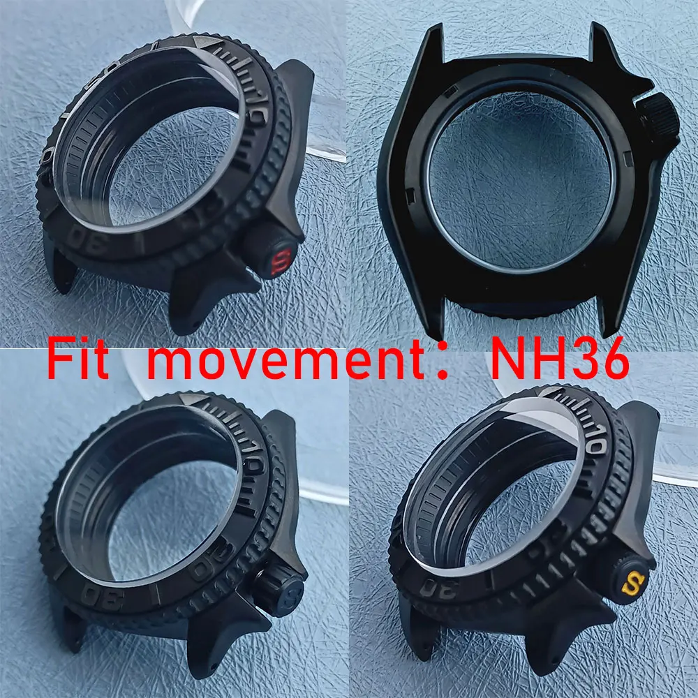 42mm SKX007 convex sapphire glass 316L stainless steel watch case, 5bar waterproof, suitable for NH36 automatic core s crown
42mm SKX007 convex sapphire glass 316L stainless steel watch case, 5bar waterproof, suitable for NH36 automatic core s crown