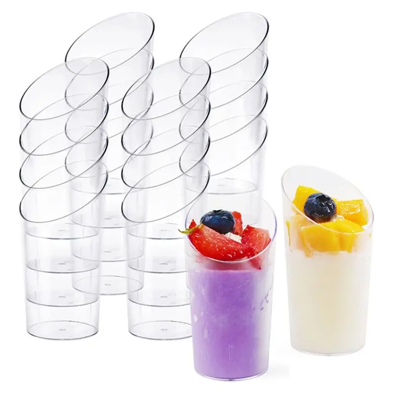 JFB Clear Plastic Mini Dessert Cups 50 Pack Reusable For Dessert Bowls Parfait Appetizers For Weddings
JFB Clear Plastic Mini Dessert Cups 50 Pack Reusable For Dessert Bowls Parfait Appetizers For Weddings
