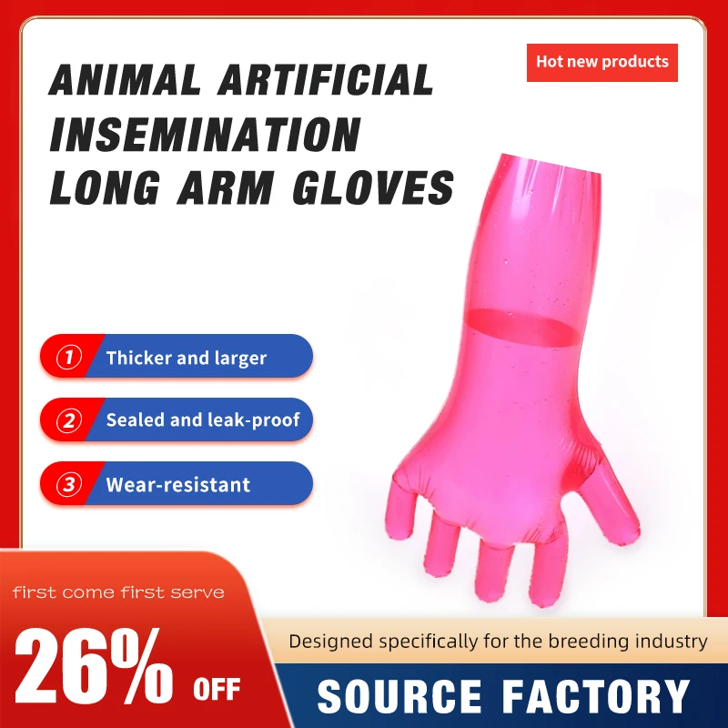 50Pcs Disposable Veterinary Pink Hanging Neck PE Gloves Animal Artificial Insemination Long Arm Gloves 12 G Pet Vet Supplies
50Pcs Disposable Veterinary Pink Hanging Neck PE Gloves Animal Artificial Insemination Long Arm Gloves 12 G Pet Vet Supplies