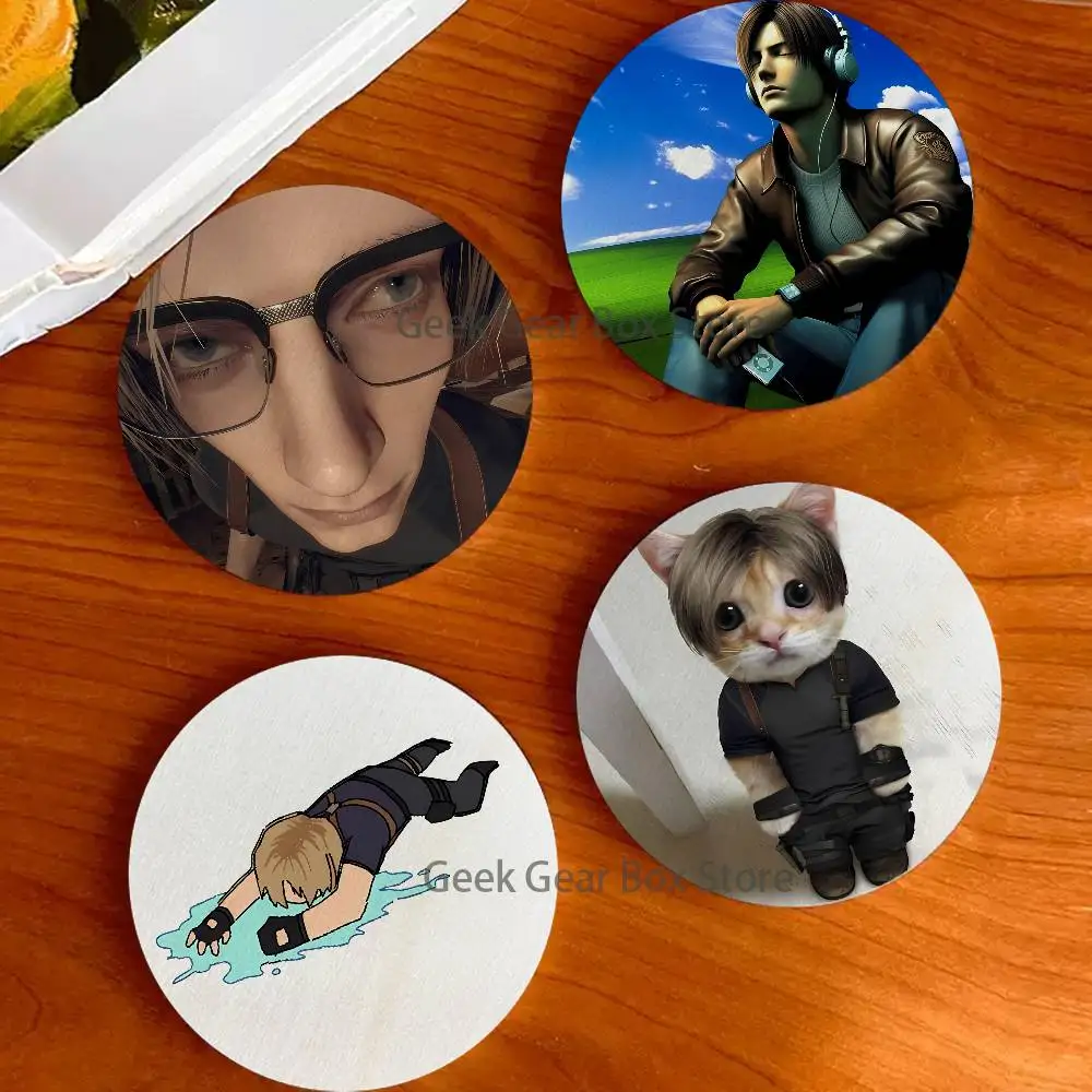 Cartoon Leon Kennedy Round Coaster Non-slip table mat Insulated Coasters Kitchen Dining Room Tabletop Decor
Cartoon Leon Kennedy Round Coaster Non-slip table mat Insulated Coasters Kitchen Dining Room Tabletop Decor