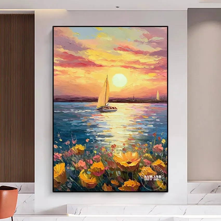 Seascape Abstract 3D Beautiful Handmade Natural Scenery Painting Unframed Art Wall Picture Flowers Modern Canvas Painting
Seascape Abstract 3D Beautiful Handmade Natural Scenery Painting Unframed Art Wall Picture Flowers Modern Canvas Painting