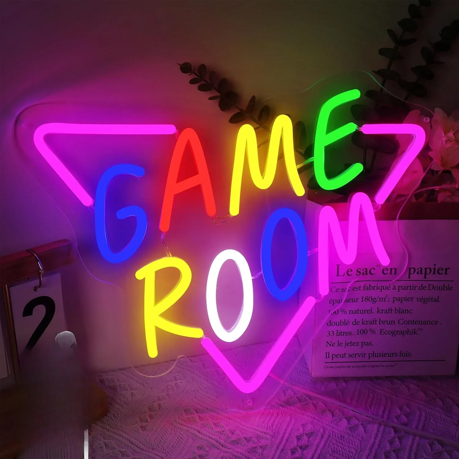 Game Room Neon Sign for Wall Decor LED Neon Light Sign Dimmable for Game Zone Bedroom Birthday Internet Bar Party Decor Gifts
Game Room Neon Sign for Wall Decor LED Neon Light Sign Dimmable for Game Zone Bedroom Birthday Internet Bar Party Decor Gifts