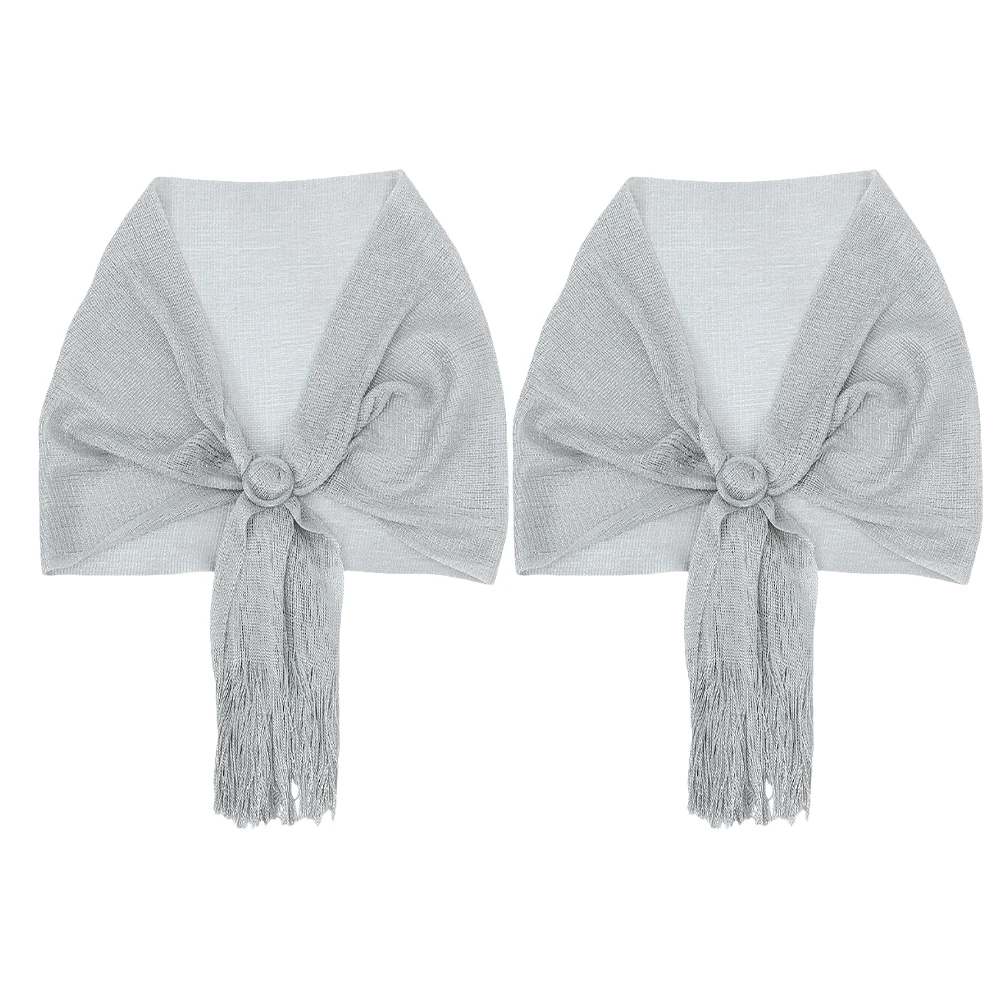2 Pcs Bridal Dress Shawl Dressy Shawls for Weddings Evening Grey Polyester Bride
2 Pcs Bridal Dress Shawl Dressy Shawls for Weddings Evening Grey Polyester Bride