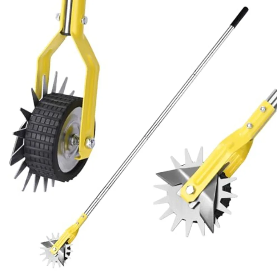 Wheel Rotary Edger Edger for Lawn Edges Alongside Sidewalks and Driveways with A 58-Inch Adjustable Handle, Ideal for Enhancing
Wheel Rotary Edger Edger for Lawn Edges Alongside Sidewalks and Driveways with A 58-Inch Adjustable Handle, Ideal for Enhancing