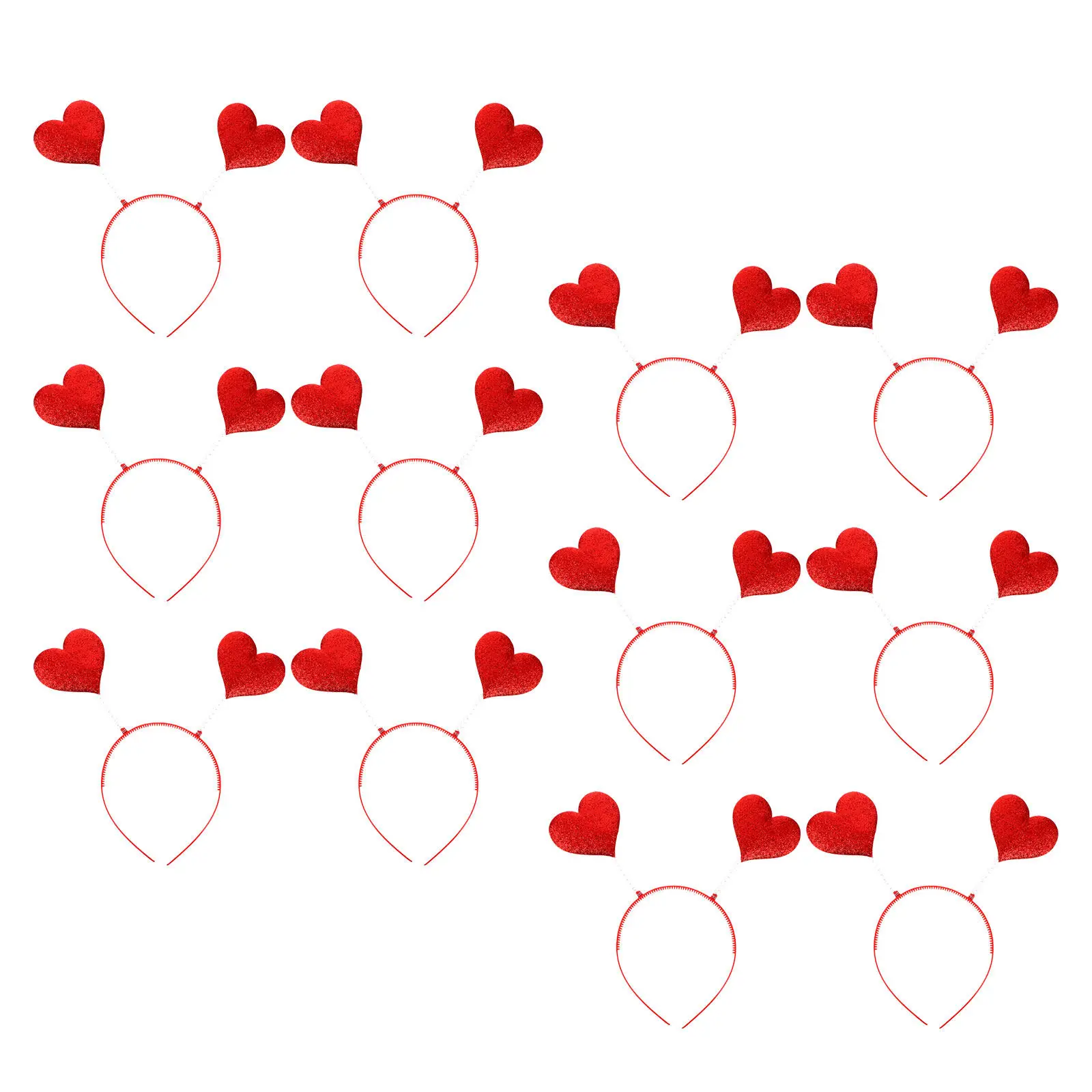 12Pcs Valentine Headbands for Women Cute Sparkly Heart Hair Bands Romantic Party Wear Holiday Themed Dress-Up Hair Accessories
12Pcs Valentine Headbands for Women Cute Sparkly Heart Hair Bands Romantic Party Wear Holiday Themed Dress-Up Hair Accessories