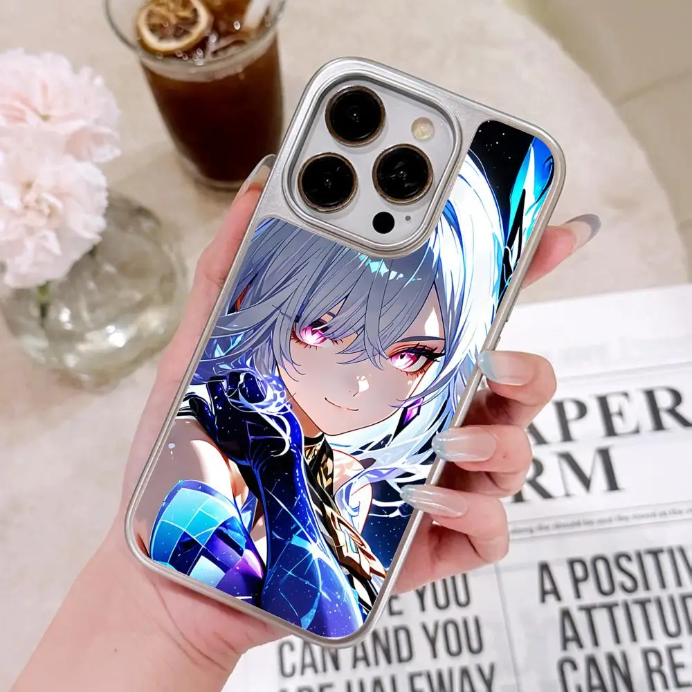 Game GI Skirk Phone Case for iPhone 17 16 15 14 13 12 11 Air Pro Max Plus Electroplated Silver Cover
Game GI Skirk Phone Case for iPhone 17 16 15 14 13 12 11 Air Pro Max Plus Electroplated Silver Cover