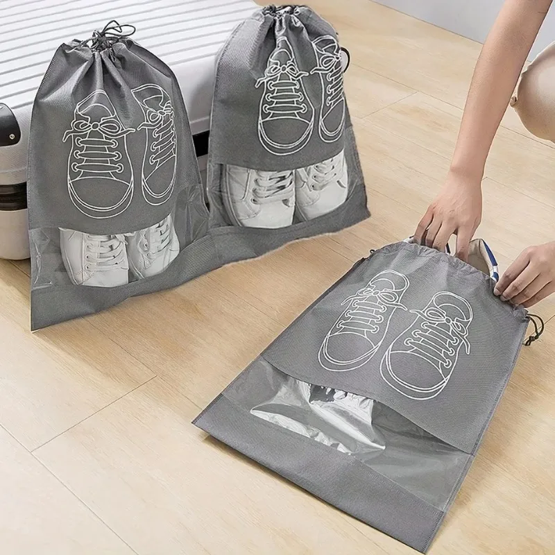 1pc Multifunctional Travel Shoe Bags Waterproof Non-Woven Storage Pouches Portable Closet Organizer Drawstring Bag
1pc Multifunctional Travel Shoe Bags Waterproof Non-Woven Storage Pouches Portable Closet Organizer Drawstring Bag