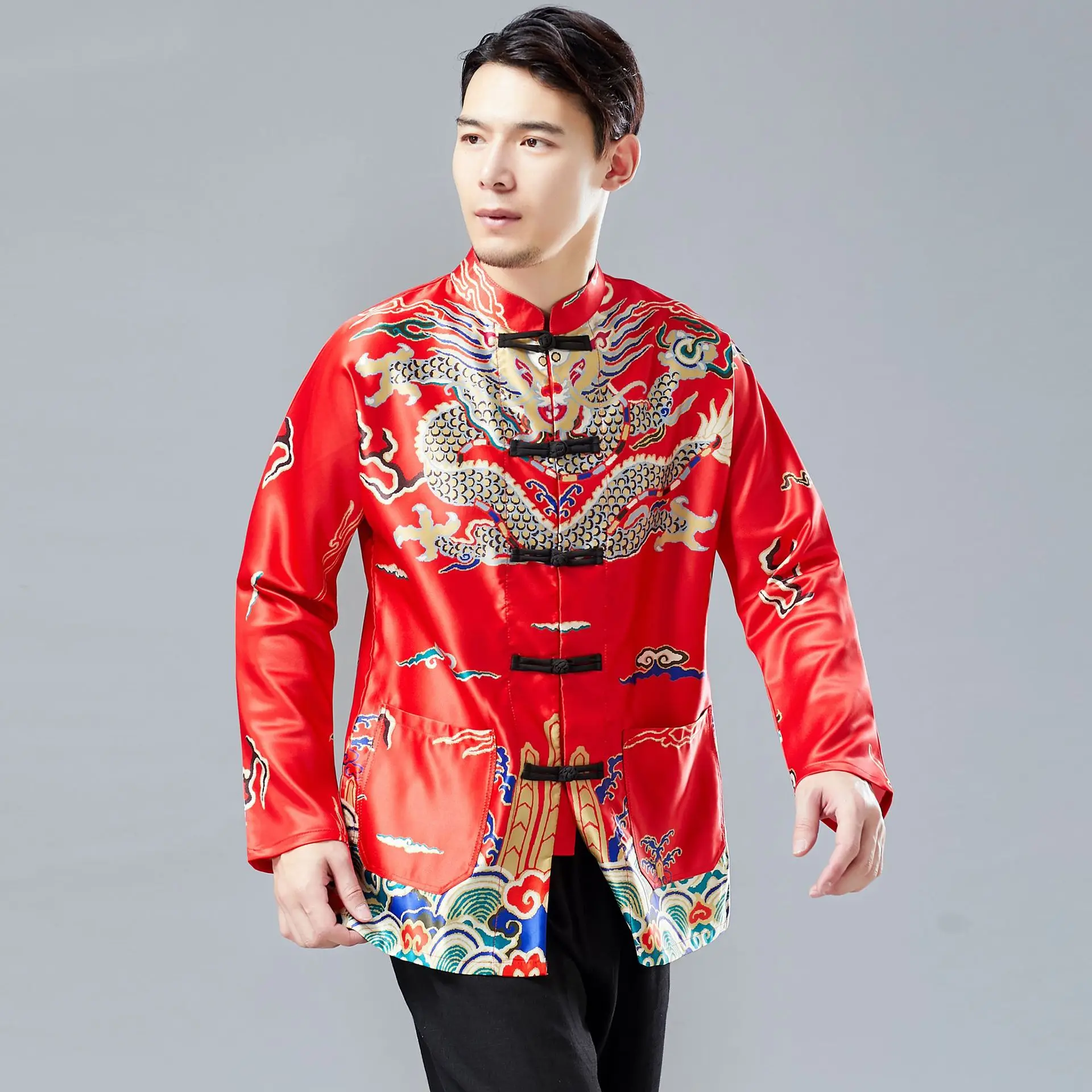 Retro Cardigan Spring New Men's Top Retro Chinese Style Ethnic Clothing Cardigan Chinese Knot Button Top
Retro Cardigan Spring New Men's Top Retro Chinese Style Ethnic Clothing Cardigan Chinese Knot Button Top
