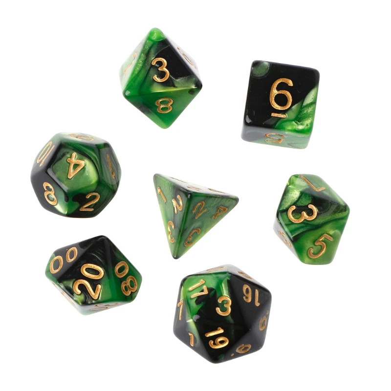 Игровые акриловые кубики для ролевых игр (RPG) D4, D6, D8, D10, D12, D20, разноцветные, двухцветные, многогранные кубики для D&D
Игровые акриловые кубики для ролевых игр (RPG) D4, D6, D8, D10, D12, D20, разноцветные, двухцветные, многогранные кубики для D&D