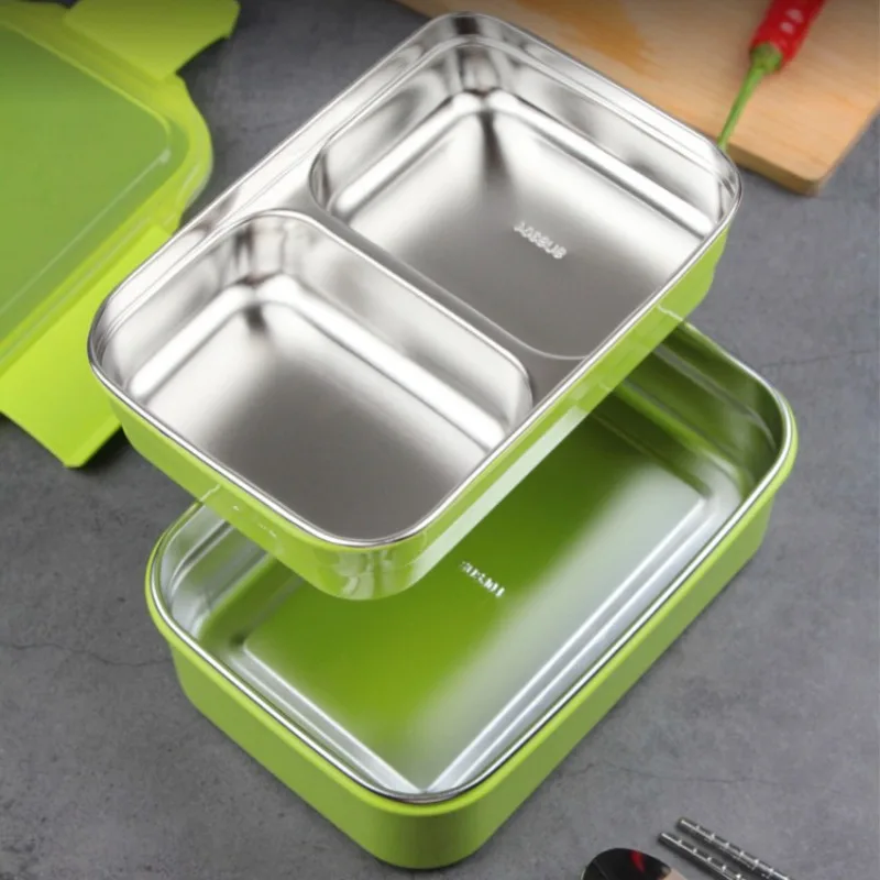 304 Stainless Steel Double Layer Thermal Lunch Box Microwaveable Food Storage Box Leak-Proof Rectangular Food Container
304 Stainless Steel Double Layer Thermal Lunch Box Microwaveable Food Storage Box Leak-Proof Rectangular Food Container