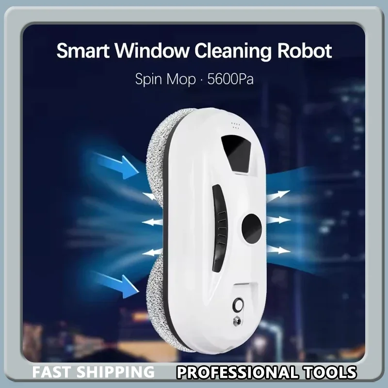 Window Cleaner Robot Automatic Cleaning with Intelligent Path Planning Edge Detection Technology Remote Control White