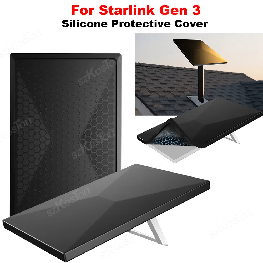 Силиконовый защитный чехол для Starlink Standard Gen 3, водонепроницаемый защитный чехол для песка и от пыли, аксессуары для Starlink Gen3
Силиконовый защитный чехол для Starlink Standard Gen 3, водонепроницаемый защитный чехол для песка и от пыли, аксессуары для Starlink Gen3