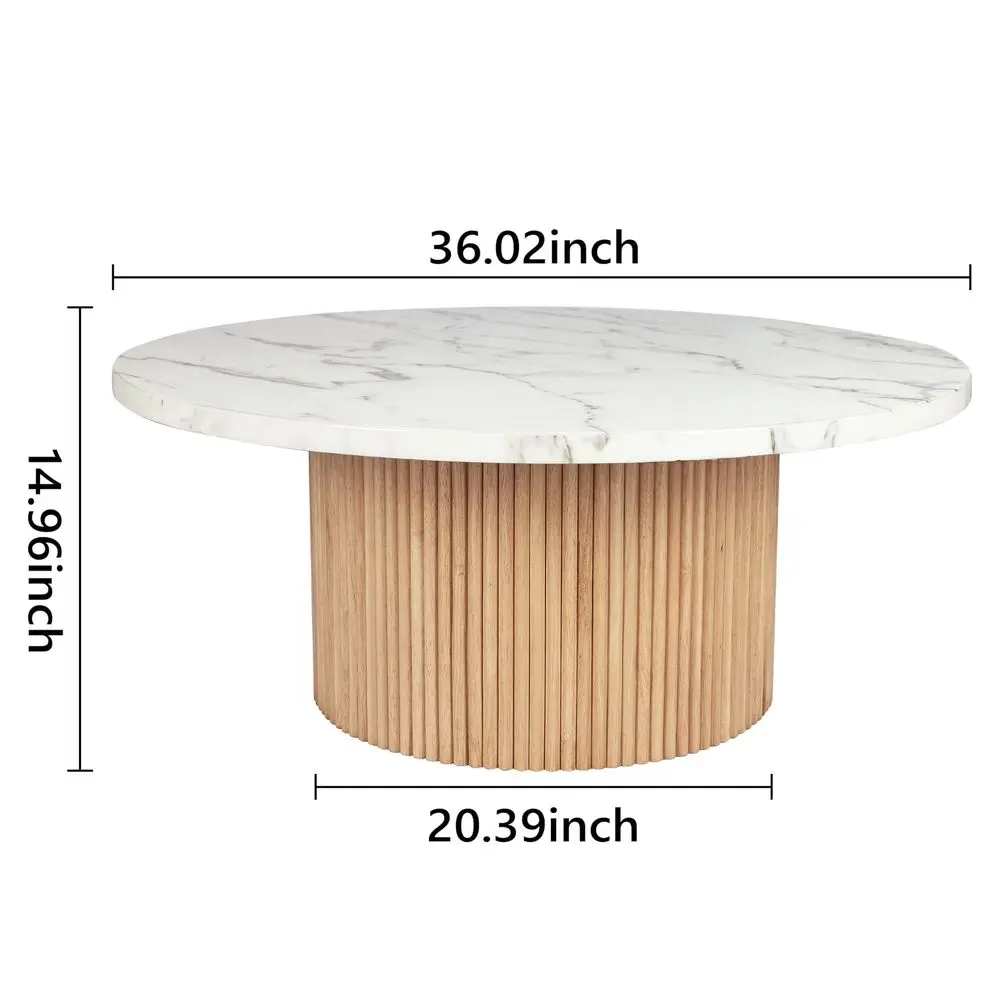 Coffee Table, 36 Coffee Tables for Living Room, Rustic Wood Base and Marble Desktop with Modern Design Home Furniture Circle Fa
Coffee Table, 36 Coffee Tables for Living Room, Rustic Wood Base and Marble Desktop with Modern Design Home Furniture Circle Fa