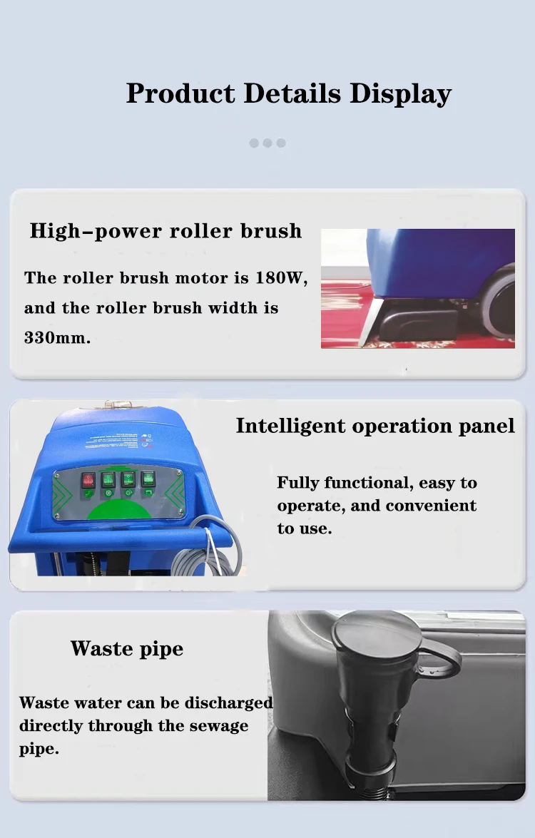 CleanHorse D1 Manual Walk Behind Carpet Washing Machine for Commercial Use
CleanHorse D1 Manual Walk Behind Carpet Washing Machine for Commercial Use