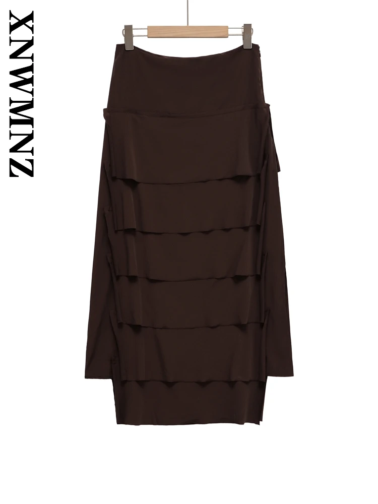 XNWMNZ 2025 Summer New Woman Sexy Casual Tierred midi Pleated Skirt Simple Fashion Women Clothing Chic Ruffle A-lineskirt
XNWMNZ 2025 Summer New Woman Sexy Casual Tierred midi Pleated Skirt Simple Fashion Women Clothing Chic Ruffle A-lineskirt