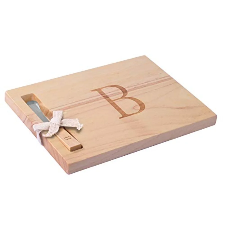 Wood Charcuterie Board, Monogram Cheese Board 10 Inch, Personalized Initial Cutting Board with Spreader, Unique Housewarming Gi
Wood Charcuterie Board, Monogram Cheese Board 10 Inch, Personalized Initial Cutting Board with Spreader, Unique Housewarming Gi