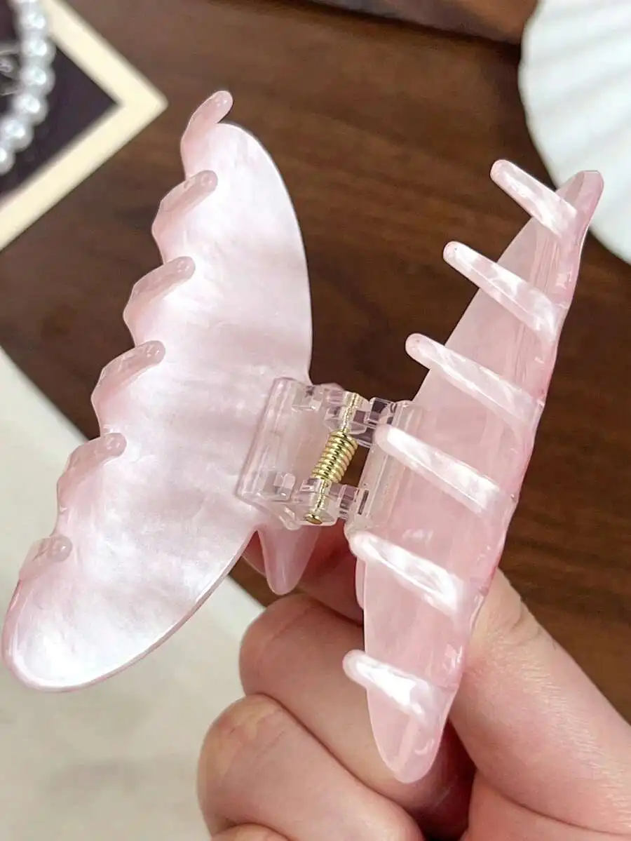 2pcs Acrylic Hair Claw Clips Sakura Pink Faux Pearl Effect Strong Hold Hair Accessories For Women
2pcs Acrylic Hair Claw Clips Sakura Pink Faux Pearl Effect Strong Hold Hair Accessories For Women