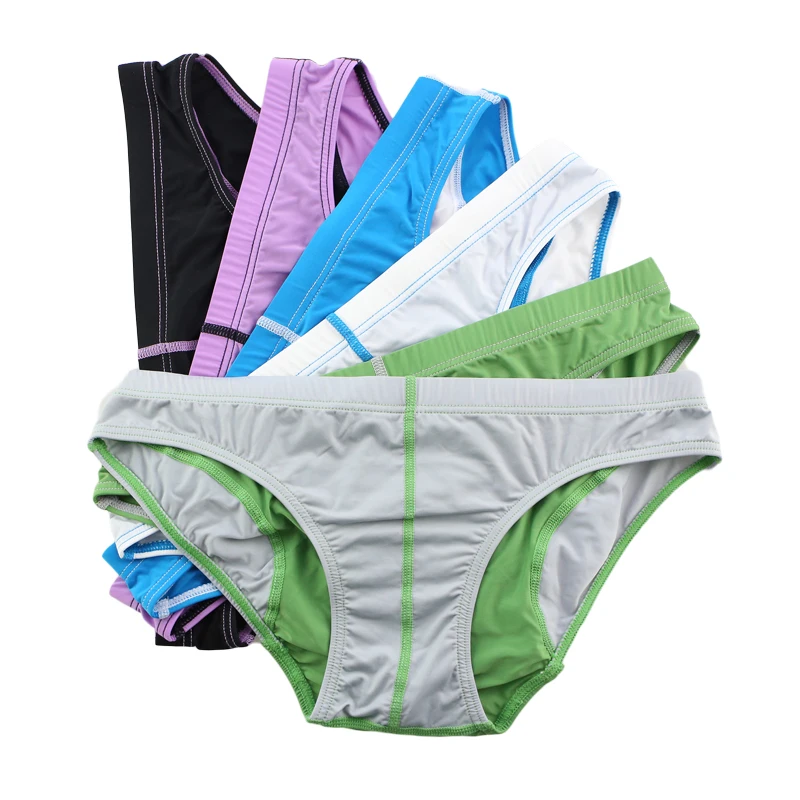 6PCS/Lot Sexy Underwear Nylon Men Briefs Low Waist Patchwork Mens Bikini Underpants Pouch Male Panties Bikini Swimming Trunks
6PCS/Lot Sexy Underwear Nylon Men Briefs Low Waist Patchwork Mens Bikini Underpants Pouch Male Panties Bikini Swimming Trunks