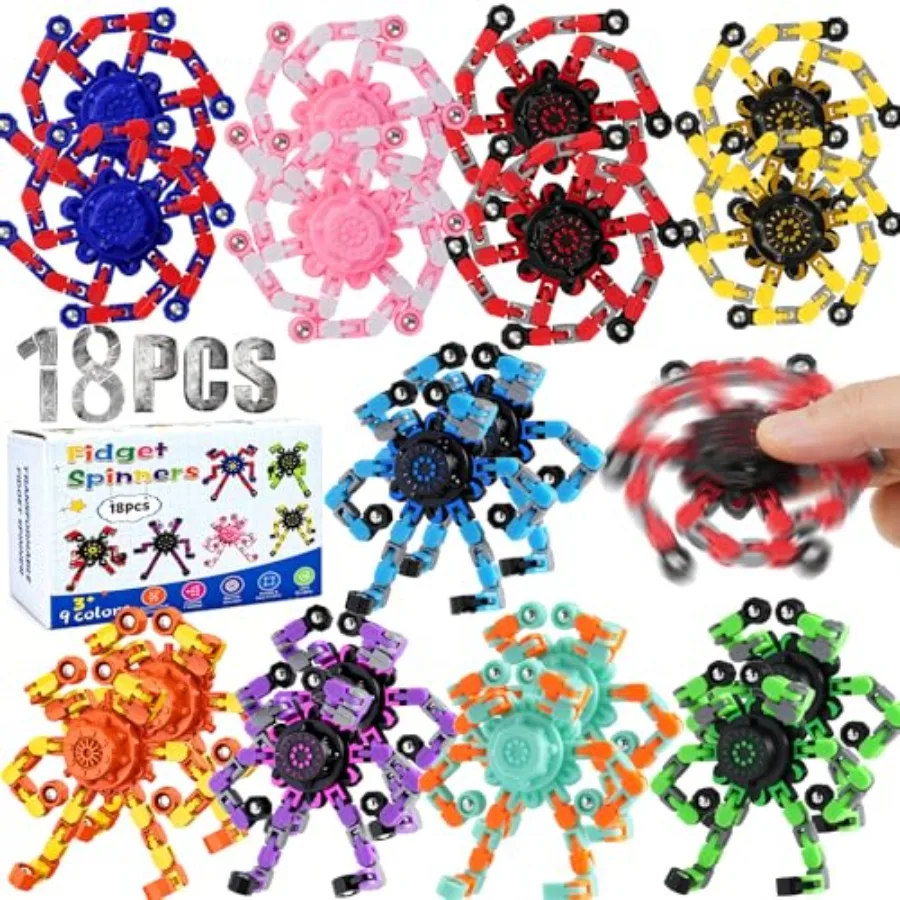 New product tasting price 8PCS Transformable Fidget Spinners, Bulk Sensory Fidget Stress Relief Toys for Boys, Age 8-3 Fingerti
New product tasting price 8PCS Transformable Fidget Spinners, Bulk Sensory Fidget Stress Relief Toys for Boys, Age 8-3 Fingerti