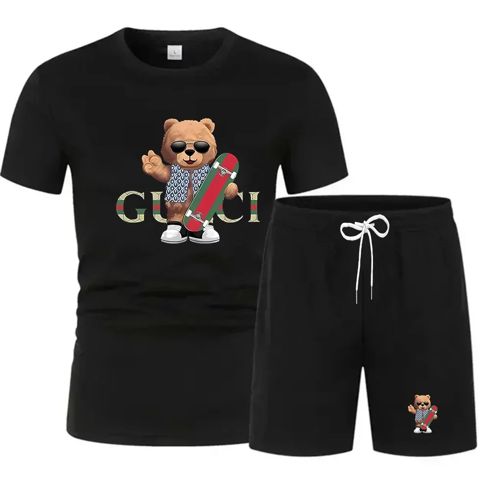 Summer fashion street short sleeved sports suit men's sports shirt set men's round neck short sleeved shorts sports suit
Summer fashion street short sleeved sports suit men's sports shirt set men's round neck short sleeved shorts sports suit