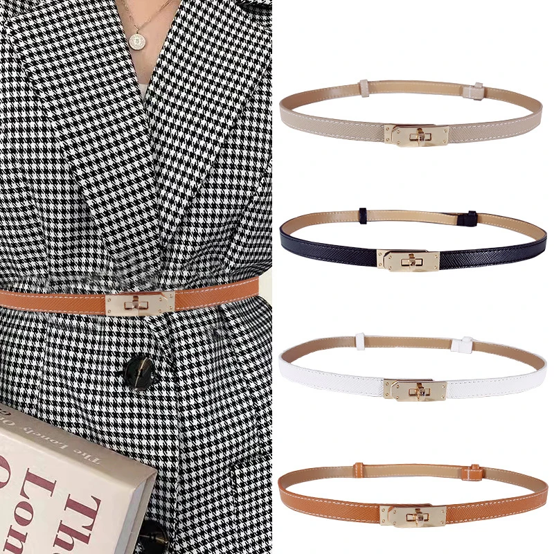 PU Thin Belt Women's Fashion Casual Accessories Luxury Design Girdle Korean Corset Adjustable Metal Buckle
PU Thin Belt Women's Fashion Casual Accessories Luxury Design Girdle Korean Corset Adjustable Metal Buckle