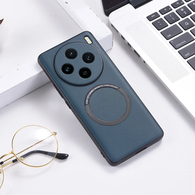 Funda For Vivo X100 Pro Case Magnetic PU Leather + TPU Protective Back Wireless Charging Cover for VIVO X100
Funda For Vivo X100 Pro Case Magnetic PU Leather + TPU Protective Back Wireless Charging Cover for VIVO X100