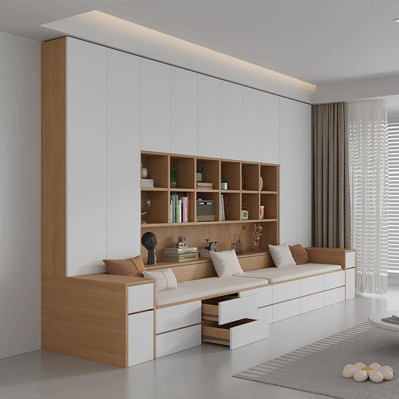 Sofa Floor, Living Room Wall Cabinet Integrated Combination Multifunctional Home Card Seat Bookshelf Cabinet TV Locker
Sofa Floor, Living Room Wall Cabinet Integrated Combination Multifunctional Home Card Seat Bookshelf Cabinet TV Locker
