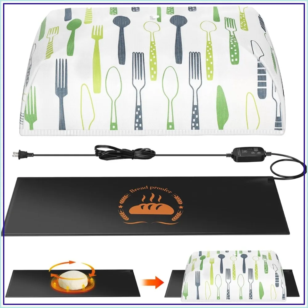 Adjustable Sourdough Heating Mat 59°F-140°F, Dough Proofing Box Fahrenheit, Bread Warmer Mat for Rising
Adjustable Sourdough Heating Mat 59°F-140°F, Dough Proofing Box Fahrenheit, Bread Warmer Mat for Rising