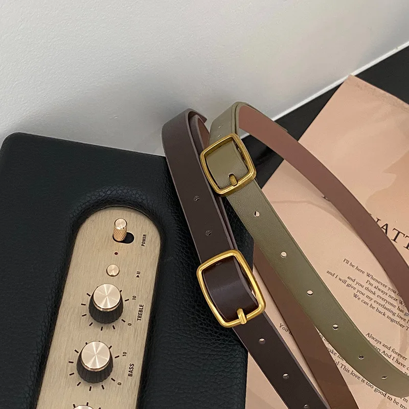 Adjustable Metal Bule Pure Color Belt Simple Sle Iuencer Faion PU Leather Material Non-deformable Thin Model for Women
Adjustable Metal Bule Pure Color Belt Simple Sle Iuencer Faion PU Leather Material Non-deformable Thin Model for Women