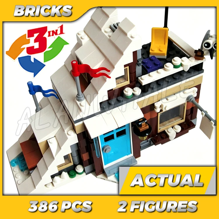 386pcs Creator 3in1 Winter Vacation Ski Cabin Rooftop Ski Slope Bobsleigh Track 11048 Building Kits toy Compatible with Bricks
386pcs Creator 3in1 Winter Vacation Ski Cabin Rooftop Ski Slope Bobsleigh Track 11048 Building Kits toy Compatible with Bricks