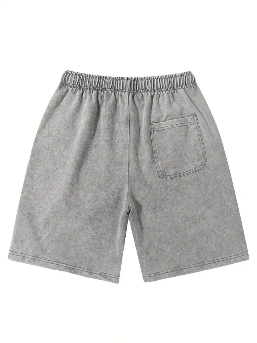 Mens Gray Casual Shorts With Elastic Waist And Pockets
Mens Gray Casual Shorts With Elastic Waist And Pockets