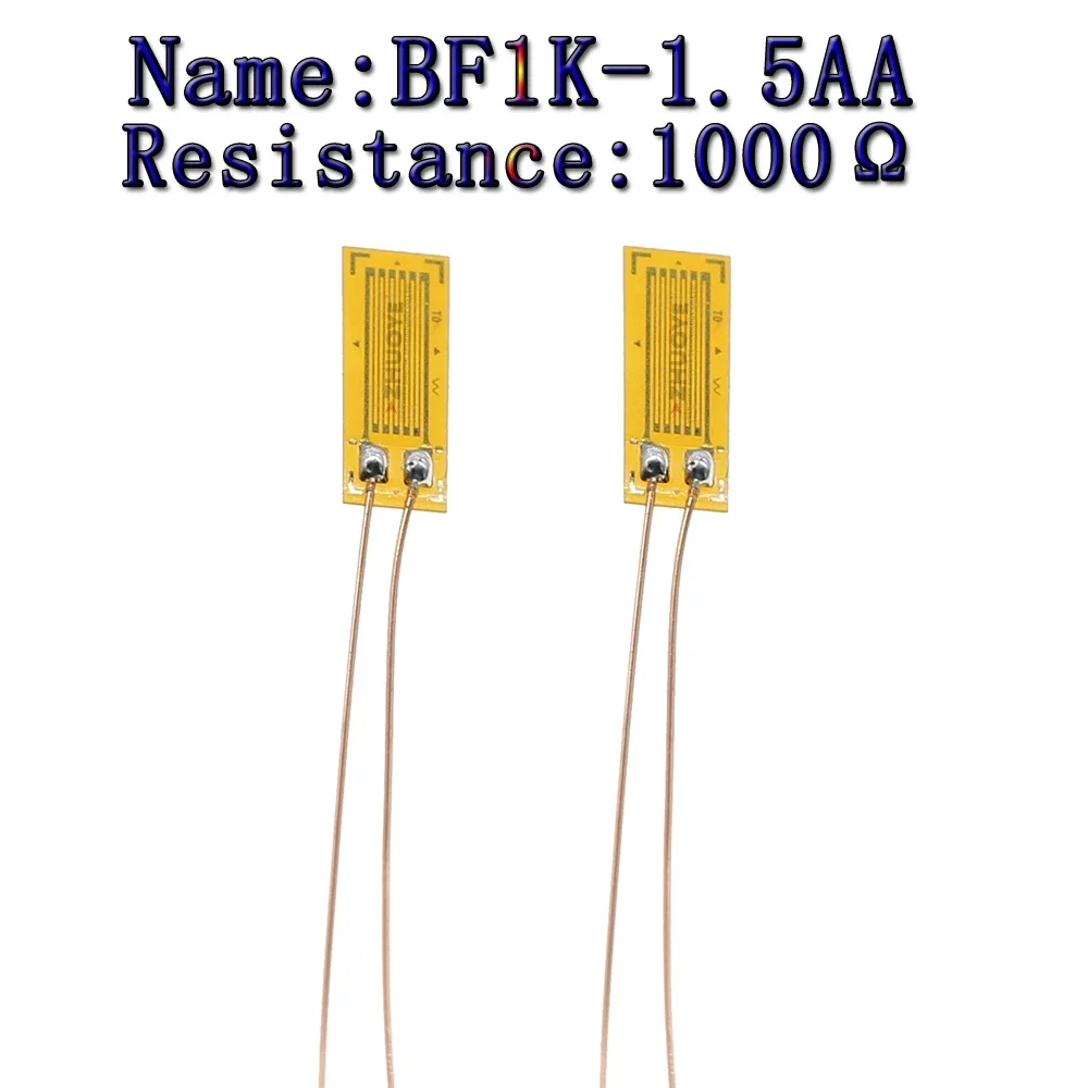 10pc weighing sensor Strain Gauge BF/BHF1K-1.5AA resistance high-precision resistance 1000Ω Weighing pressure/
10pc weighing sensor Strain Gauge BF/BHF1K-1.5AA resistance high-precision resistance 1000Ω Weighing pressure/