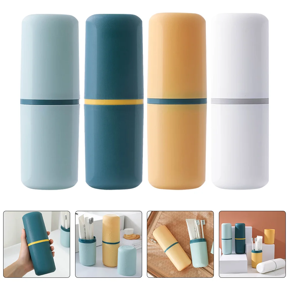 4 Pcs Holders Travel Wash Cup Portable Toothbrush Container Detachable Toothpaste
4 Pcs Holders Travel Wash Cup Portable Toothbrush Container Detachable Toothpaste