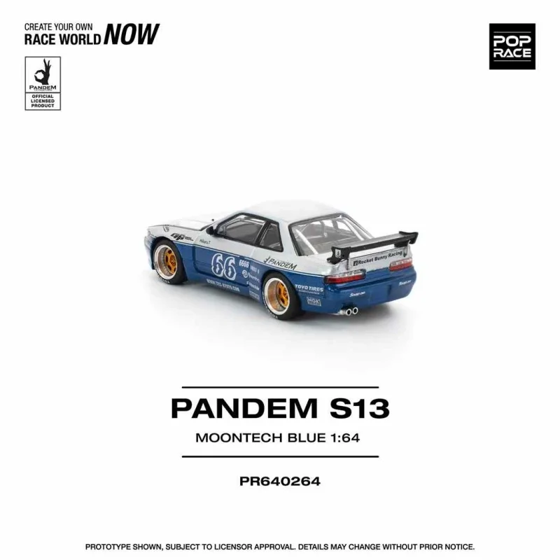POP RACE 1:64 S13 SILVIA PANDEM MOONTECH BLUE Коллекционная модель автомобиля из литого металла, миниатюрный подарок
POP RACE 1:64 S13 SILVIA PANDEM MOONTECH BLUE Коллекционная модель автомобиля из литого металла, миниатюрный подарок
