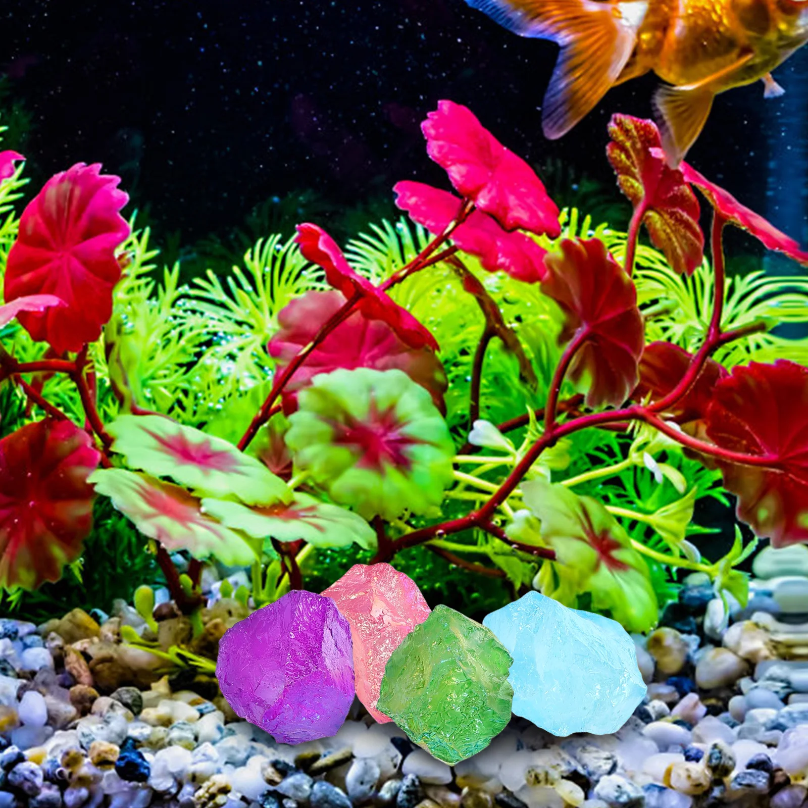 4 Pcs Stones Electroplated Crystals And Healing Stones Colorful Natural Aroma Diffuser Rock Tumblers Fish Tank Decorations
4 Pcs Stones Electroplated Crystals And Healing Stones Colorful Natural Aroma Diffuser Rock Tumblers Fish Tank Decorations