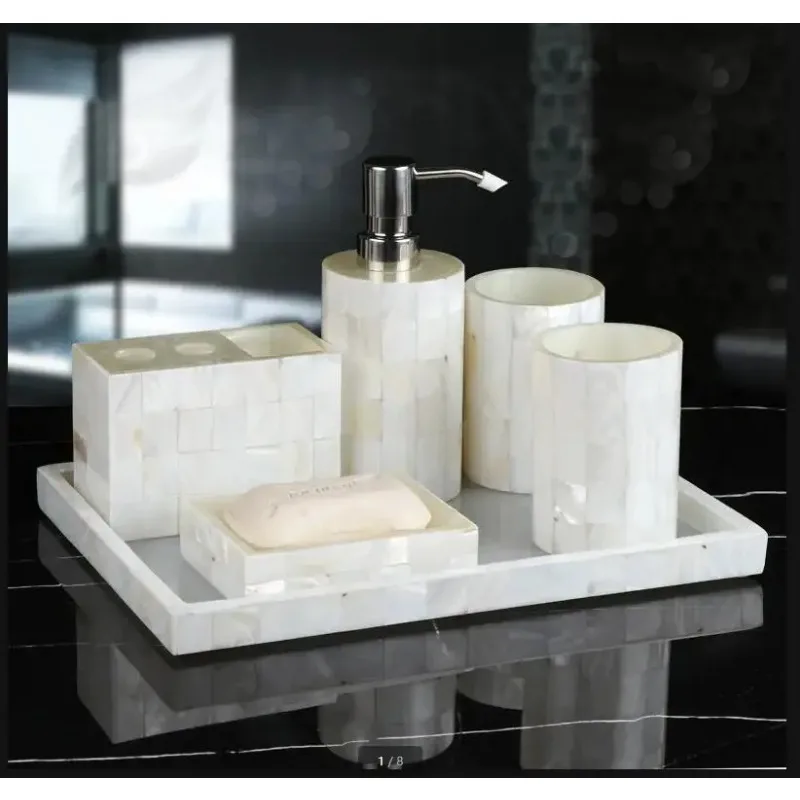 Bathroom Set Wash Toiletries Mouthwash Cup Lotion Bottle Toothbrush Holder Soap Dish Cotton Swab Box Tray Tissue
Bathroom Set Wash Toiletries Mouthwash Cup Lotion Bottle Toothbrush Holder Soap Dish Cotton Swab Box Tray Tissue