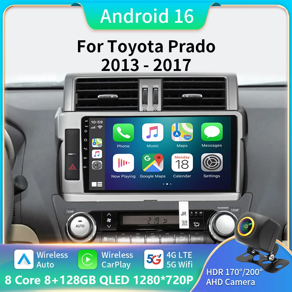 Android 16 For Toyota Land Cruiser Prado 150 2013 - 2017 QLED Android Car Radio Multimedia Video Player GPS Stereo CarPlay dvd
Android 16 For Toyota Land Cruiser Prado 150 2013 - 2017 QLED Android Car Radio Multimedia Video Player GPS Stereo CarPlay dvd