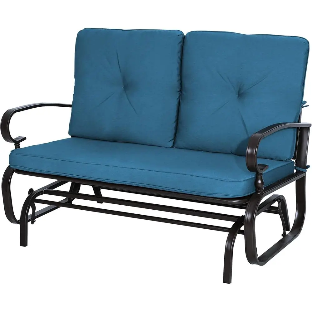 Outdoor Swing Glider Rocking Chair Patio Bench or 2 Person, Garden Loveseat Seating Patio Steel e Chair Set with Cushion, Peacoc
Outdoor Swing Glider Rocking Chair Patio Bench or 2 Person, Garden Loveseat Seating Patio Steel e Chair Set with Cushion, Peacoc